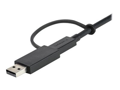 StarTech.com 3ft (1m) USB C Cable w/ USB-A Adapter Dongle, Hybrid 2-in-1 USB C Cable w/ USB-A | USB-C to USB-C (10Gbps/100W PD), USB-A to USB-C (5Gbps), USB-A Host to USB-C DisplayLink Dock - Ideal for Hybrid Dock (USBCCADP) - USB-C cable - 24 pin USB-C t_7