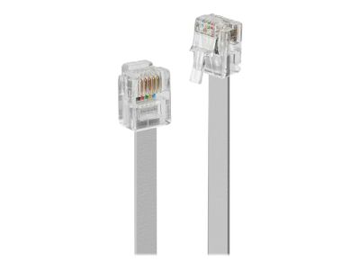 Cable Lindy RJ12 6P6C 5m Grey_3