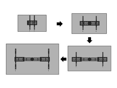 Neomounts WL30S-950BL19 mounting kit - heavy-duty - for flat panel - fixed - black_6