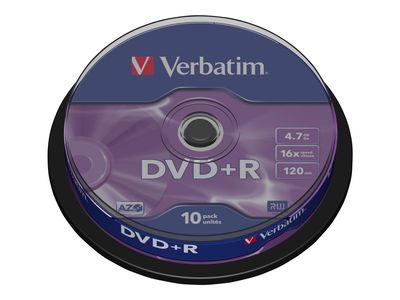 Verbatim DataLifePlus - DVD+R x 10 - 4.7 GB - Speichermedium_thumb
