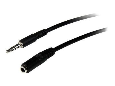 StarTech.com 1m 3.5mm 4 Position TRRS Headset Extension Cable - M/F - audio Extension Cable for iPhone (MUHSMF1M) - headset extension cable - 1 m_1