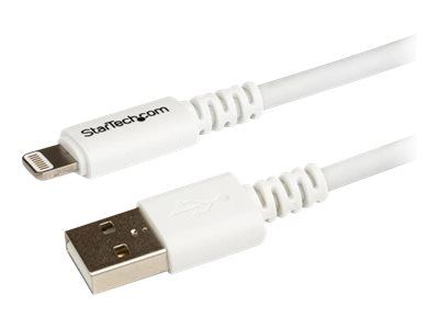StarTech.com 3m Apple 8 Pin Lightning Connector auf USB Kabel - USB Kabel für iPhone / iPod / iPad - Ladekabel / Datenkabel - Weiß - Lightning-Kabel - Lightning / USB - 3 m_thumb