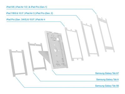 Neomounts mounting kit - for tablet - white_8