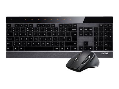 Rapoo Tastatur und Maus 8900P - Schwarz_thumb