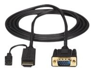 StarTech.com HDMI to VGA Cable - 10 ft / 3m - 1080p - 1920 x 1200 - Active HDMI Cable - Monitor Cable - Computer Cable (HD2VGAMM10) - Videokonverter - Schwarz_2