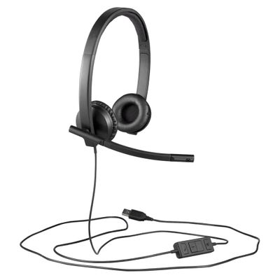 Headset Logitech Stereo H570e On-Ear USB black_3