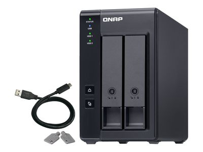QNAP Erweiterungsgehäuse TR-002 - 2 x 2.5"/3.5" HDD/SSD - USB 3.1_3