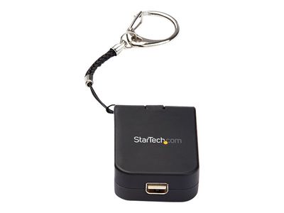 StarTech.com Compact USB C to Mini DisplayPort Adapter - 8K 60Hz DSC/4K USB-C to mDP 1.4 Video Converter w/Keychain Ring - TB3 Compatible - USB/DisplayPort-Adapter_2