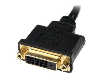 StarTech.com HDMI auf DVI Adapter 20cm -  DVI-D (25 pin) (Buchse) zu HDMI (19 pin) (Stecker) - Monitor Dongle Adapterkabel - Videoanschluß - HDMI / DVI - 20.32 cm_6