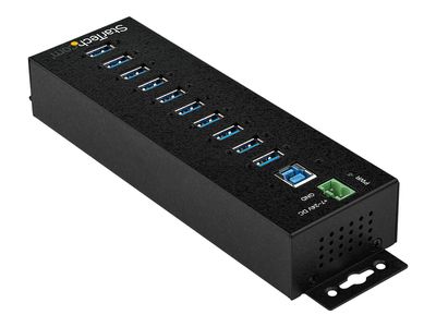 StarTech.com HB30A10AME USB 3.0 Hub (10-Port, Din-Rail,  Industrielle Anwendung, externes Netzteil, Uberspannungsschutz, ESD, 350 W, 15 kV) - Hub - 10 Anschlüsse - TAA-konform_4