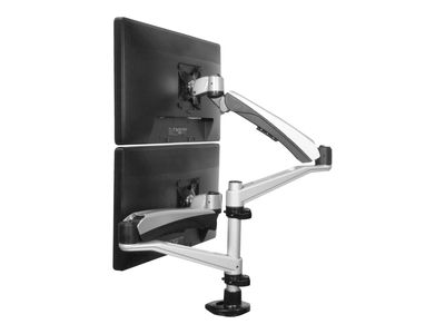StarTech.com Desk Mount Dual Monitor Arm - Articulating - Supports VESA Monitors 12" to 30" - Adjustable - Grommet / Desk Mount - Premium - Silver (ARMDUAL30) - mounting kit (full-motion)_6