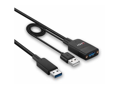 Cable Lindy Hybrid USB 3.2 Gen 2 Typ A 35m Black_2