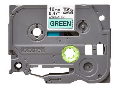 Brother laminated tape TZe-731 - Black on green_2