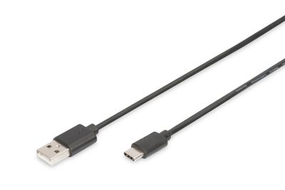 DIGITUS USB cable AK-300154-010-S - USB-A / USB-C - 1 m_thumb