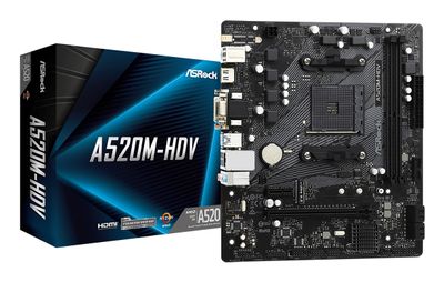 ASRock Mainboard A520M-HDV - Micro ATX - Socket AM4 - AMD A520_thumb