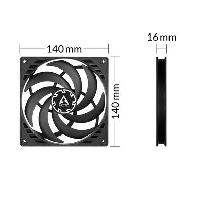 ARCTIC P14 Slim PWM PST Pressure-optimised 140 mm PWM Fan with integrated Y-cable_5
