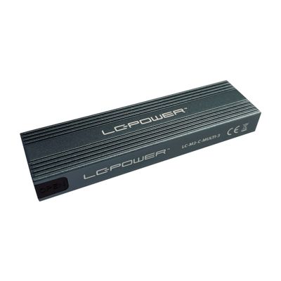 LC-Power Speichergehäuse LC-M2-C-Multi-3 - 2.5" NVMe & SATA HDDs/SSDs - USB 3.2_1