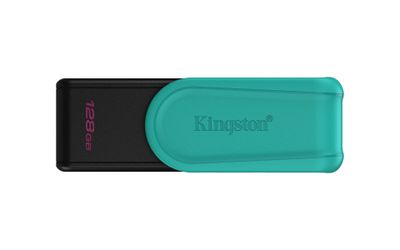 Kingston Technology DataTraveler 128GB Portable USB 3.2 Gen 1 Exodia S (Black/Turquoise)_thumb