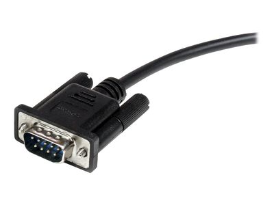 StarTech.com 0.5m Black Straight Through DB9 RS232 Serial Cable - DB9 RS232 Serial Extension Cable - Male to Female Cable - 50cm (MXT10050CMBK) - serial extension cable - 50 cm_2