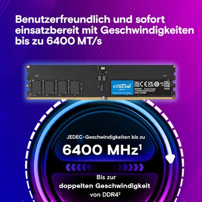 Crucial RAM - 32 GB - DDR5 6400 UDIMM CL52_2