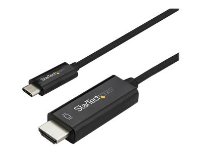 StarTech.com 10ft (3m) USB C to HDMI Cable, 4K 60Hz USB Type C to HDMI 2.0 Video Adapter Cable, Thunderbolt 3 Compatible, Laptop to HDMI Monitor/Display, DP 1.2 Alt Mode HBR2 Cable, Black - 4K USB-C Video Cable (CDP2HD3MBNL) - Videoschnittstellen-Converte_2