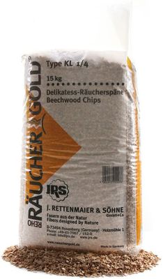 Rettenmaier Räuchergold Räucherspäne 15 kg 2.0 - 4,5mm KL 1/4 Buche_thumb