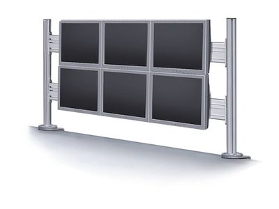 Neomounts FPMA-DTB200 Befestigungskit - fest - für 6 LCD-Displays - Silber_2