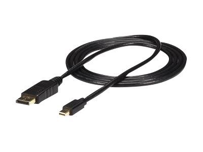 StarTech.com 10ft Mini DisplayPort to DisplayPort Cable - M/M - mDP to DP 1.2 Adapter Cable - Thunderbolt to DP w/ HBR2 Support (MDP2DPMM10) - DisplayPort cable - 3 m_thumb