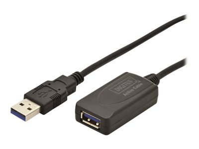 DIGITUS USB 3.0 Aktiv Verlängerungskabel - USB Typ-A Stecker/USB Typ-B Buchse - 5 m_thumb