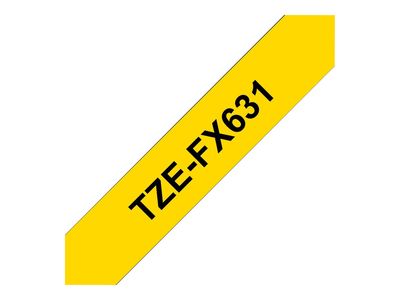 Brother flexible ID tape - Black on yellow_1