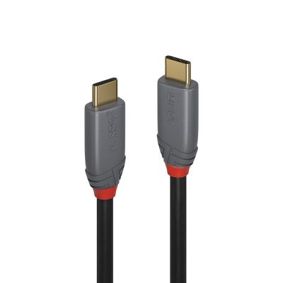 Lindy 36901 USB Kabel 1 m USB C 10 Gbit/s Schwarz, Grau_thumb