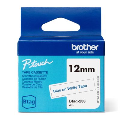 Brother BTAG-233 - label tape - 1 cassette(s) - Roll (1.2 cm x 4 m)_thumb
