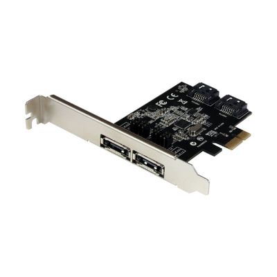 StarTech.com 2 Port PCI Express SATA 6 Gbps eSATA Controller Card - Dual Port PCIe SATA III Card - 2 Int/2 Ext - SATA III 6Gbps (PEXESAT322I) - storage controller - SATA 6Gb/s / eSATA 6Gb/s - PCIe x1_thumb