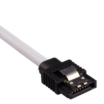 CORSAIR Premium Sleeved SATA Cable 2-pack - White_2
