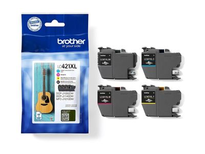 Brother Tintenpatrone LC421XL - 4er-Pack - Schwarz, Gelb, Cyan, Magenta_thumb
