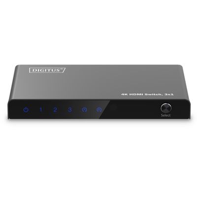 DIGITUS DS-55331 - Video/Audio-Schalter - 4K - 3 x 1_2