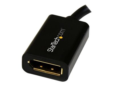 StarTech.com DisplayPort auf Mini DisplayPort Adapter - 1 x DP (20 pin) (Buchse) 1 x Mini DP (20 pin) (Stecker) - Länge 15,2cm - Schwarz - DisplayPort-Kabel - 15.2 cm_2