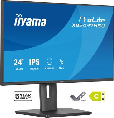 iiyama LED-Display ProLite XB2497HSU-B1 - 61 cm (24") - 1920 x 1080 Full HD_thumb
