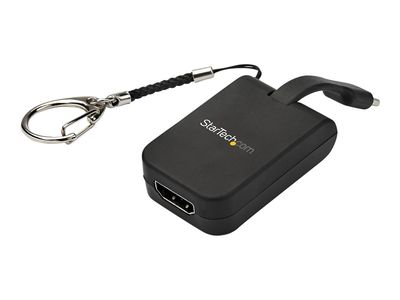 StarTech.com Compact USB C to HDMI Adapter - 4K 30Hz USB Type-C to HDMI Video Display Converter w/ Keychain Ring- Thunderbolt 3 Compatible - Videoschnittstellen-Converter - HDMI / USB_1