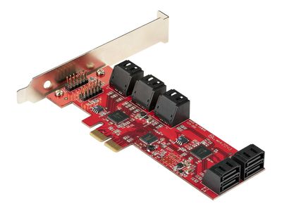 StarTech.com PCIe SATA Controller Karte - 10 Port SATA 3 Erweiterungskarte/Kontroller - 6Gbit/s - Full- und Low-Profile Blende - PCI Express Festplatten kontroller/Adapter (10P6G-PCIE-SATA-CARD) - Speicher-Controller - SATA 6Gb/s - PCIe 2.0 x2_thumb