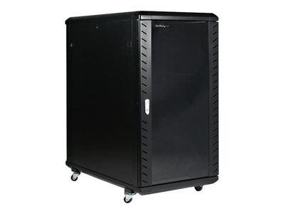 StarTech.com 22U Server Rack Cabinet on Wheels - 36 inch Adjustable Depth - Portable Network Equipment Enclosure (RK2236BKF) rack - 22U_thumb