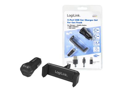 LogiLink Auto-Netzteil - 2 x USB - 10 Watt_1
