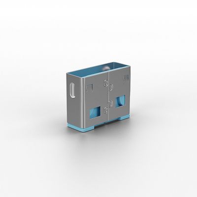 Lindy USB port lock 40462 - 10 pieces - blue_3