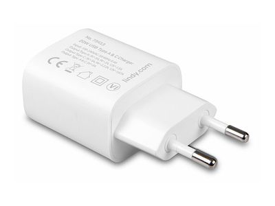 Lindy power adapter USB type A & C - 20 Watt_2