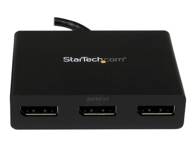 StarTech.com Multi Stream Transport Hub - DisplayPort­ 1.2 zu Triple Head DP MST Hub - Multi Monitor Adapter DP Stecker auf 3x DP Buchse - Video-Verteiler - 3 Anschlüsse_5