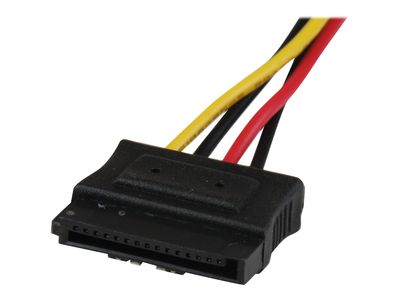 StarTech.com 30 cm 4-Pin LP4 auf SATA Y-Stromkabel - LP4 zu Serial-ATA Splitter Y-Kabel (PYO2LP4LSATA) - Netzteil - 30 cm_3