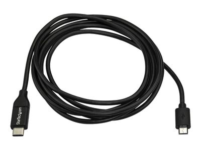 StarTech.com USB C to Micro USB Cable 2m 6ft - USB-C to Micro USB Charge Cable - USB 2.0 Type C to Micro B - Thunderbolt 3 Compatible (USB2CUB2M) - USB-C cable - 2 m_2