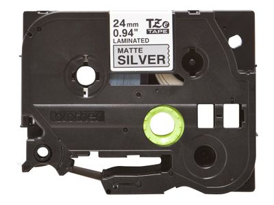 Brother laminiertes Schriftband P-touch TZe-M951 - 24mm x 8 m - Schwarz auf mattem Silber_2