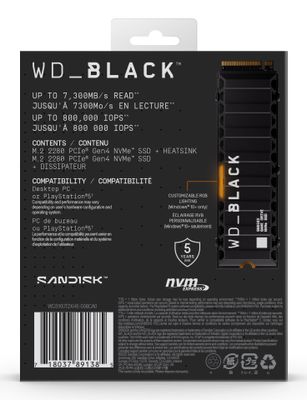 Western Digital Black WD_BLACK SN850X NVMe 1 TB M.2 PCI Express 4.0_4