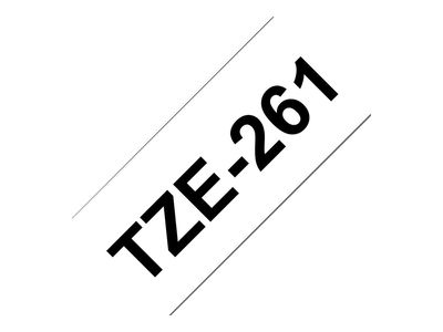 Brother TZe-261 - 36 mm - Schwarz auf Weiß_thumb